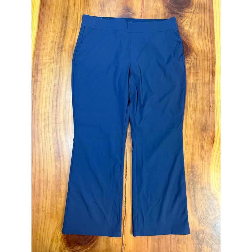 Columbia Women's Pants XXL 2XL Outdoor Polyster Navy Hike Anytime Bootcut II I12